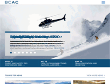 Tablet Screenshot of bcaviationcouncil.org
